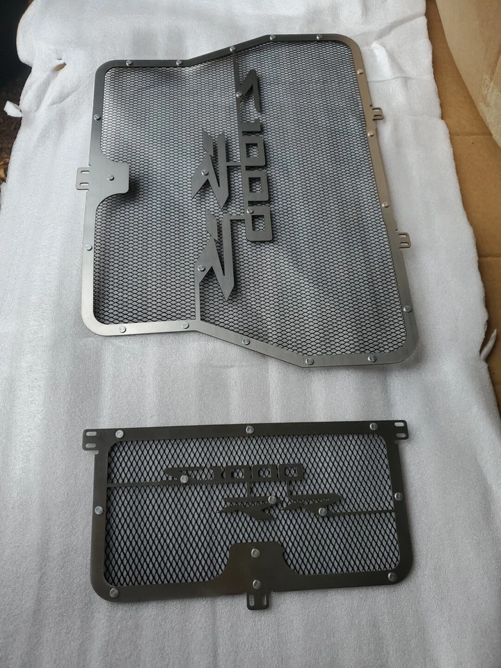 For BMW S1000 Radiator Guard Grill Oil Cooler Cover Protector 10-18 HP4 13-16 - Image 2 of 4