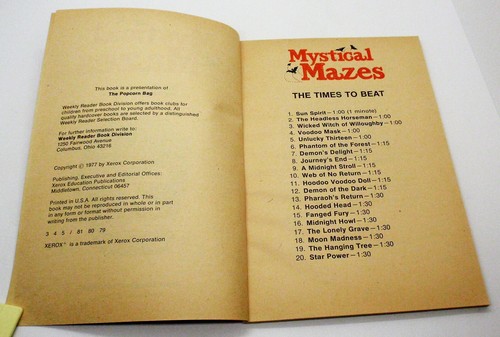 MYSTICAL MAZES Puzzle Book Margaret M. Zeff Doris J. Kitchens 1977 Weekly Reader - Picture 4 of 9