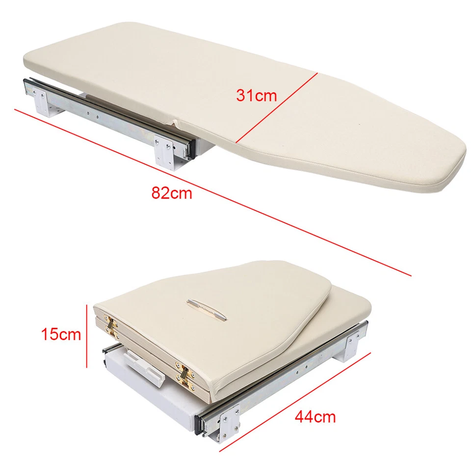 180?? Rotation Retractable Ironing Board Closet Pull-Out Stow Away Space Saving - Image 2 of 4