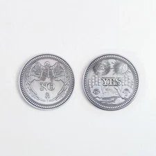 DIVINATION COIN Decision ORACLE TOKEN Prediction Magic Fortune Telling 8 ball 