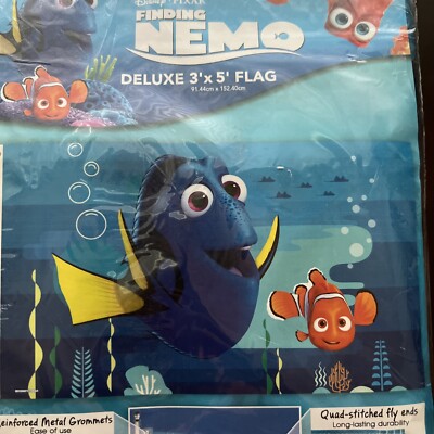 NEMO & DORY FINDING NEMO DISNEY PIXAR 3'X5' DELUXE FLAG WINCRAFT