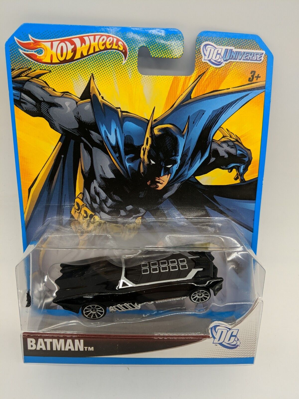 Hot Wheels DC Universe Comics Batman Dark Knight Batmobile Black Chrome