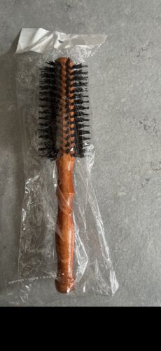 2 Round Hair Brushes Natural Reinforced Boar Bristle - Picture 2 of 2