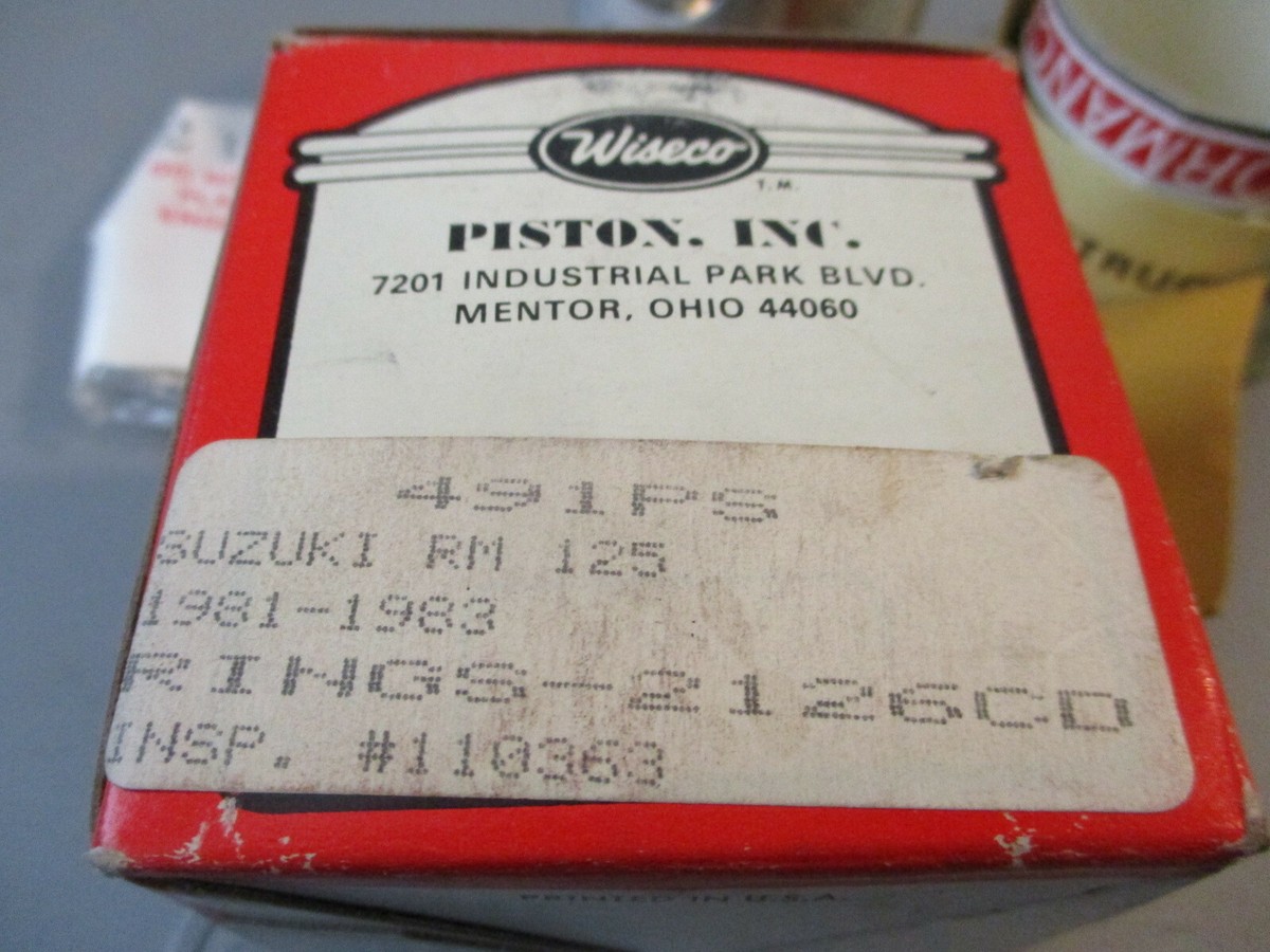 その他 yamaya NOS Wiseco Suzuki Piston w/ Rings & CirClips 1981-1983 RM125 491PS