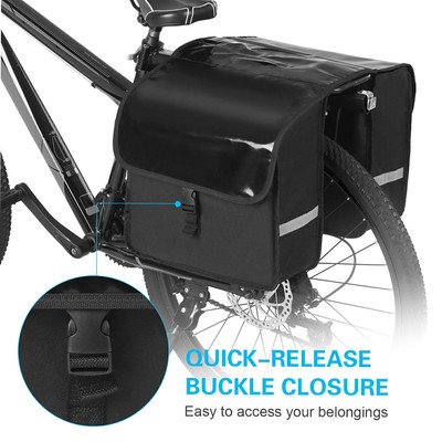 Doppelte Packtaschen Tasche Fahrrad Fahrrad Zyklus Rear Seat Trunk Rack Pack was