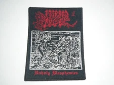 MORBID ANGEL UNHOLY BLASPHEMIES WOVEN PATCH