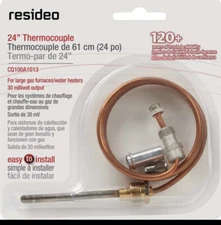 Resideo 24” Replacement Thermocouple For Gas Furnaces Boilers And Water H