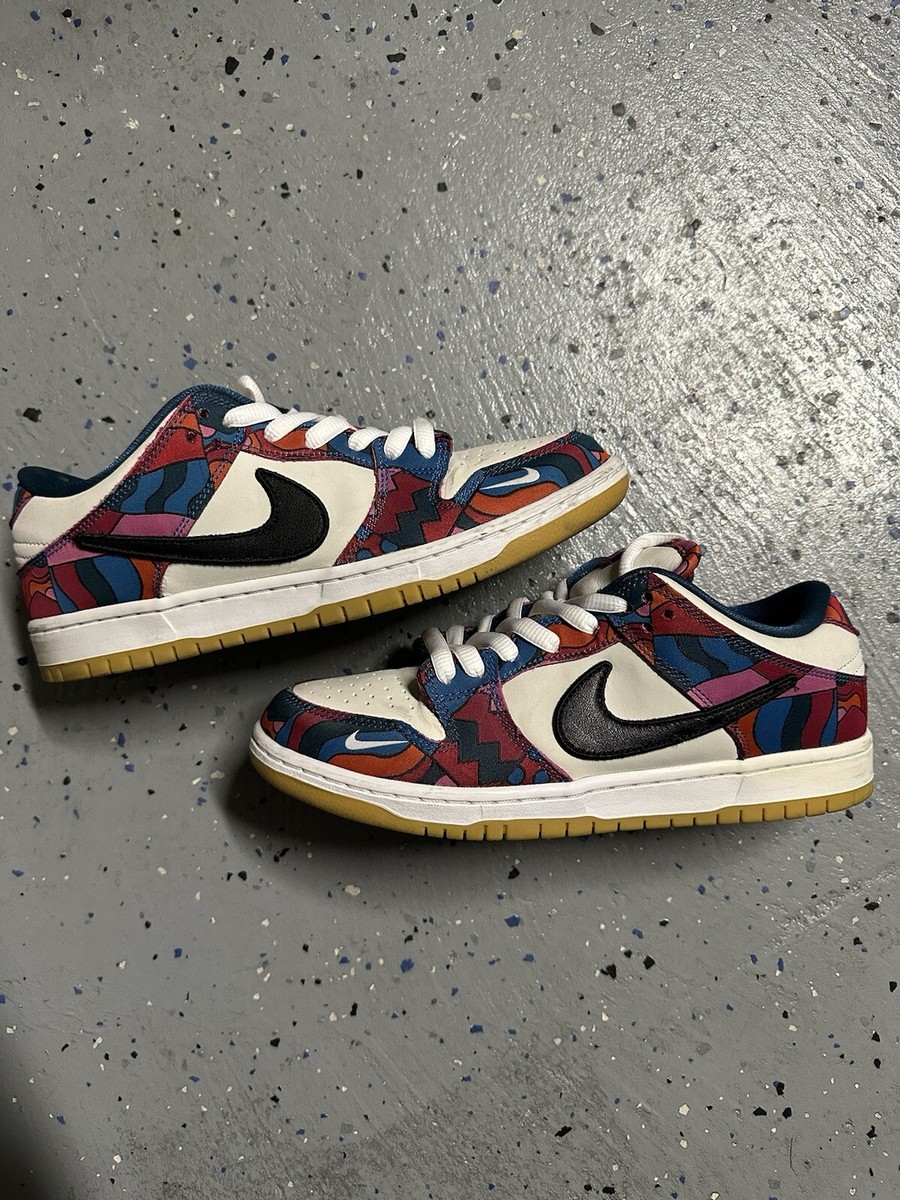 Used Nike Dunk Low Pro SB x Parra Abstract Art 2021 Size 9 Used Nike Dunk Low Pro SB x Parra Abstract Art 2021 Size 9