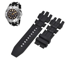 Subaqua 27655 26mm Black Rubber Watch Strap For Invicta