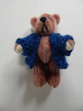 World of Miniature Bears #202-Sweater By Theresa Yang 2" Pink Bear No Writing