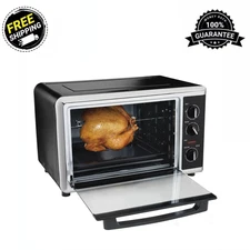 Hamilton Beach Black Countertop Oven with Convection and Rotisserie