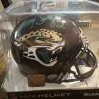 Jimmy Smith Signed Auto Jacksonville Jaguars Mini Football Helmet (PSA)