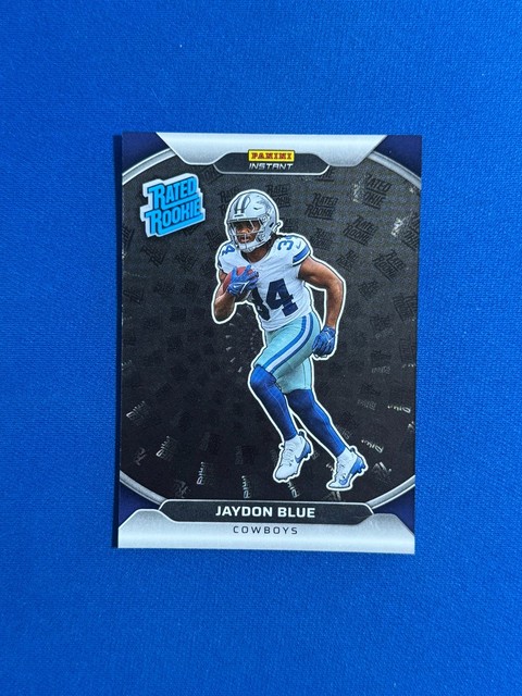 JAYDON BLUE 2025 PANINI INSTANT NFL HOLOFLEX RATED ROOKIE RC BLACK #1/1