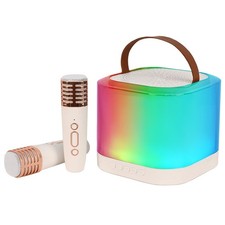Mini Karaoke Machine Wireless Microphone And Speaker Set With 2 Microphone