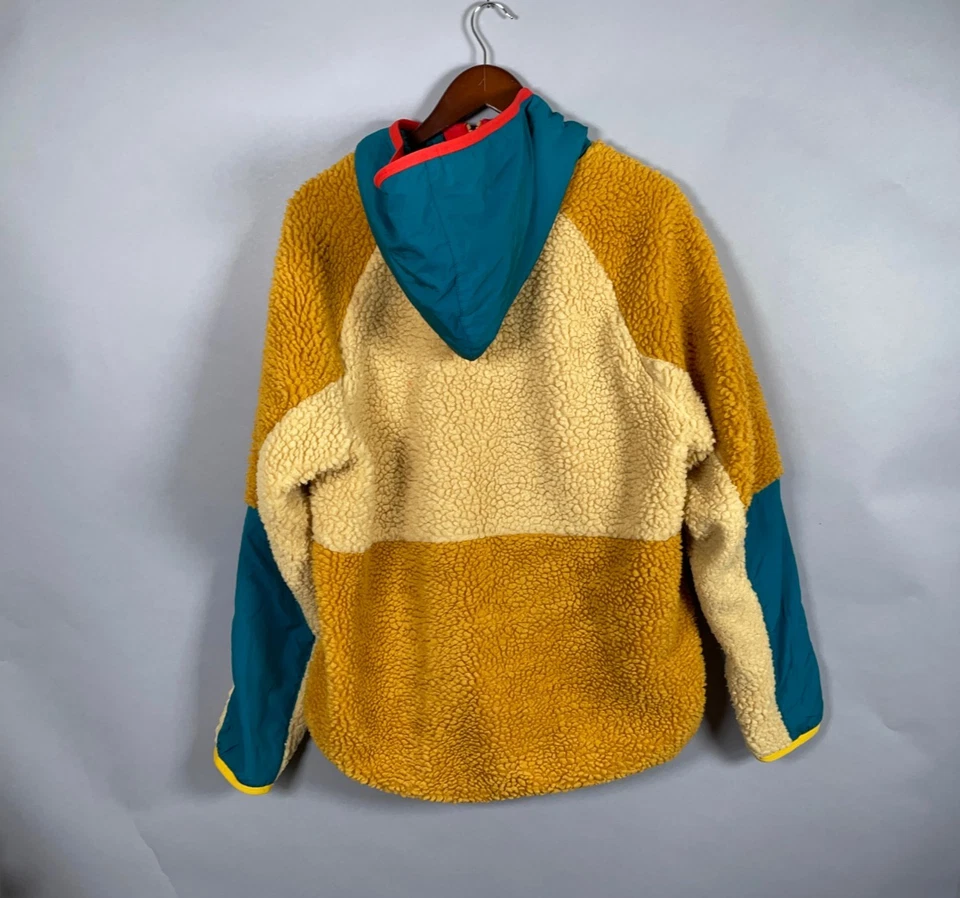 Nike Sportswear Sherpa 1/4 polar con capucha adulto grande dorado verde azulado BV3766 723 Foto 2 de 4