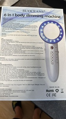 6 In 1 EMS LED Galvanic Ion Facial Beauty Machine Ultrasonic Body Slimming