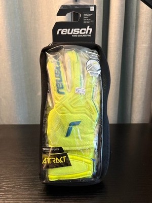 Reusch Attrakt Freegel Gold Finger Support Gloves size 9