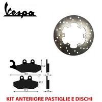 Satz BremsbelÄGe UND Bremsscheiben Vorne Vespa GTS - GTV 250 IE 2008 2009