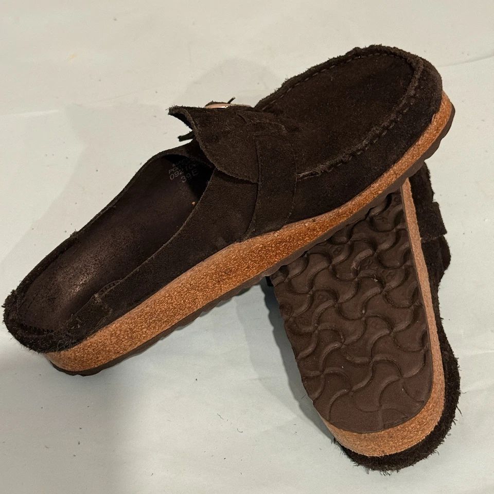 Birkenstock Clog Black Buckley Suede Women's EU 39 E US 8 - Image 4 of 4