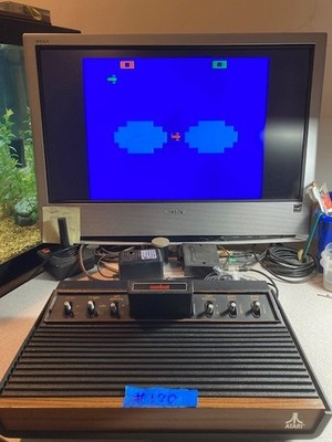 #170 - Atari CX2600 (Tested 6-Switch) Atari Joystick, Power Supply, etc