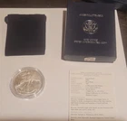 2006 W 1oz American Silver Eagle Dollar Uncirculated Coin w/ Box & COA
