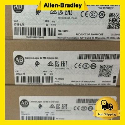 New in Box 1756-L75 AB SER B CONTROLLOGIX PROCESSOR AB AB 1756L75 PLC
