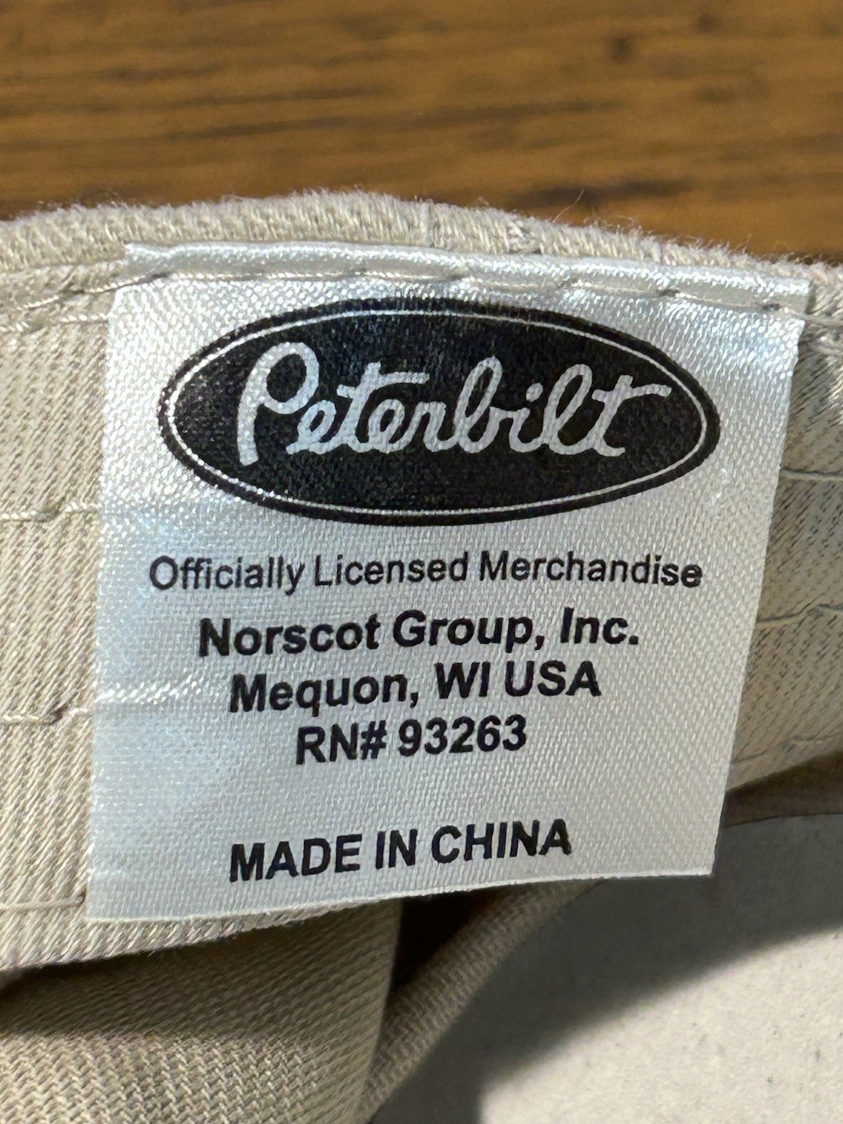 Authentic Peterbilt Hat Cap Strapback Tan Beige A… - image 12