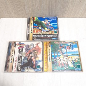 Sega Saturn Console bundle with 5 games, memory & 1 controller made in Japan