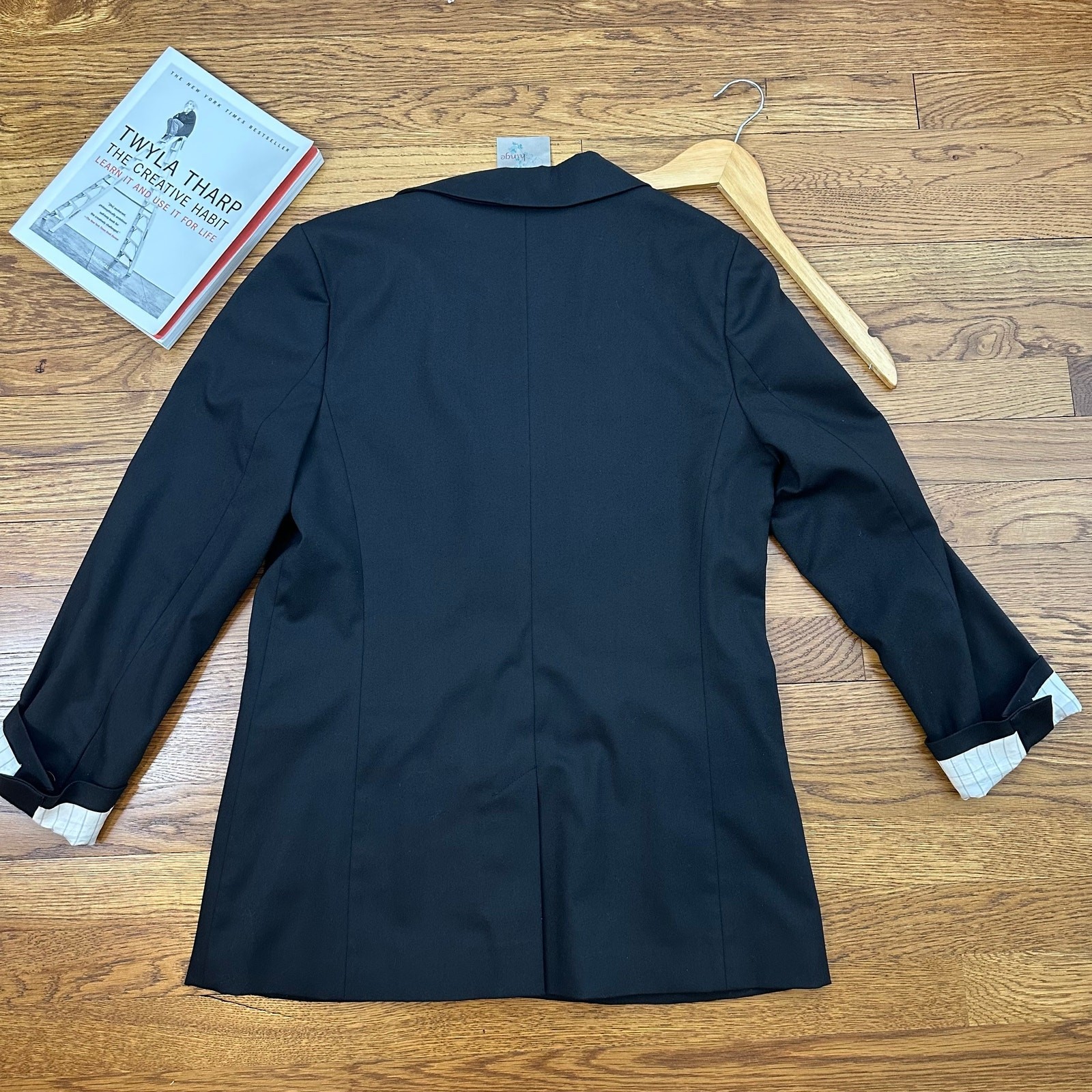 Hinge Black Two Button Blazer SIZE MEDIUM - image 5