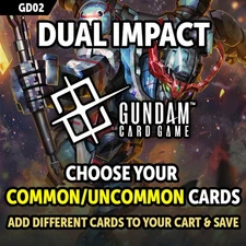Gundam Card Game Singles - Dual Impact GD02 - Up to 55% Off Commons & Uncommons