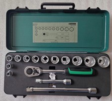 Stahlwille 1/2 Zoll Knarrenkasten 52/12/3 im Blechkasten wenig genutzt