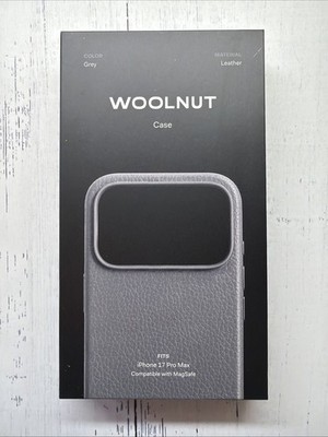 Woolnut Leather Case For iPhone 17 Pro Max Grey! MagSafe New
