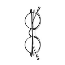Unisex Classic Titanium Retro 45mm Spectacle Glasses Round Eyeglass Frames Black