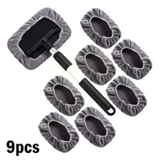 Windshield Cleaner Wand Microfiber Car Inside Window Cleaning Tool Anti Fog 2025