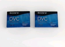 NEW LOT OF 2 Sony DVC Digital Video Cassette DVM60PRL Tape 60 Minutes Premium 