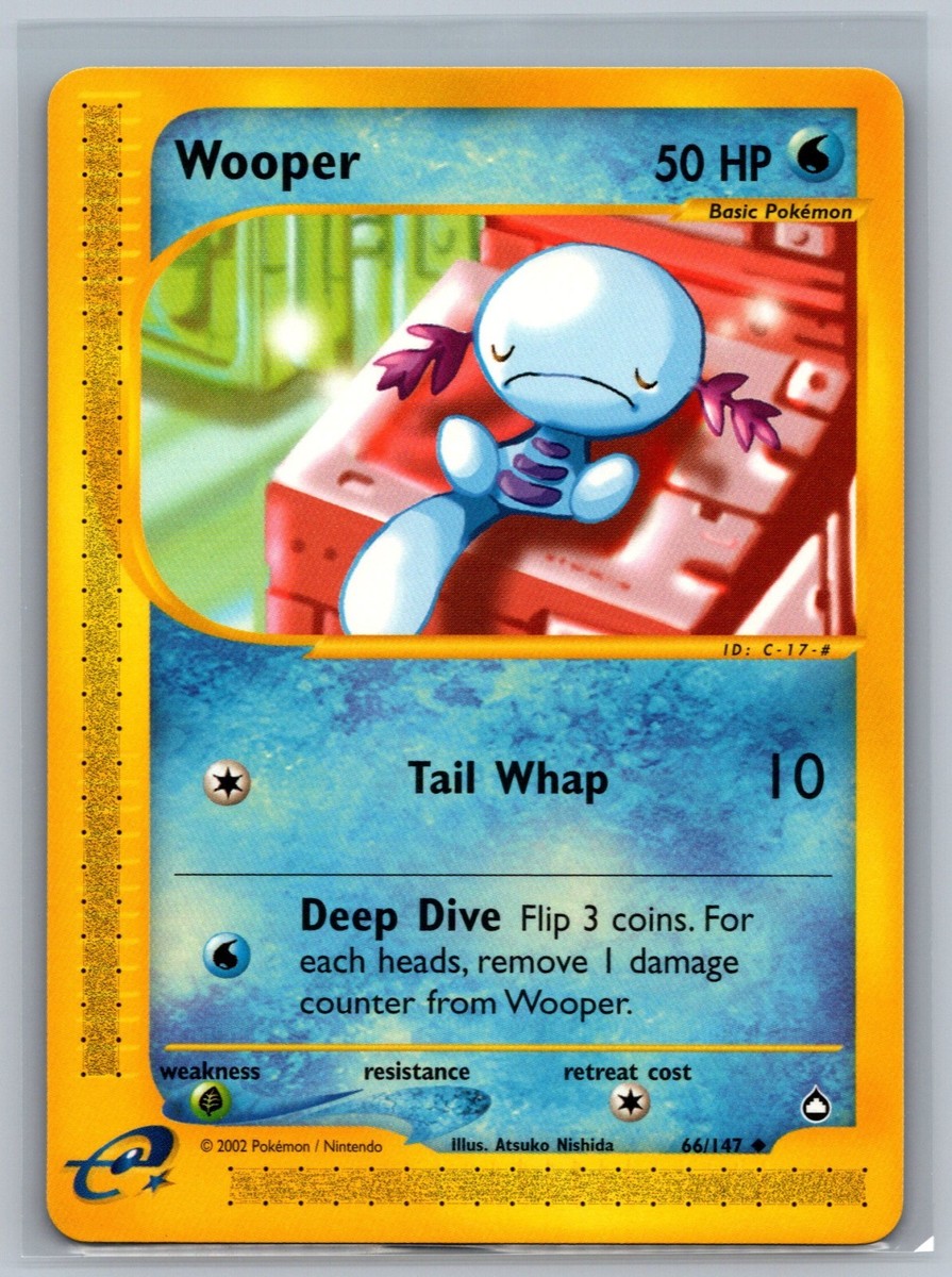 Pokemon TCG Wooper #66/147 CCG Aquapolis | eBay