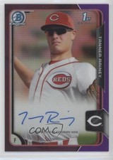 2015 Bowman Draft Chrome Pick Purple Refractor 5/250 Tanner Rainey Auto 0v0