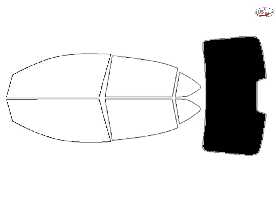 Kit de película de tinte de ventana de 2 capas precortada para sedán Mitsubishi Mirage 2017-2024 Foto 4 de 4