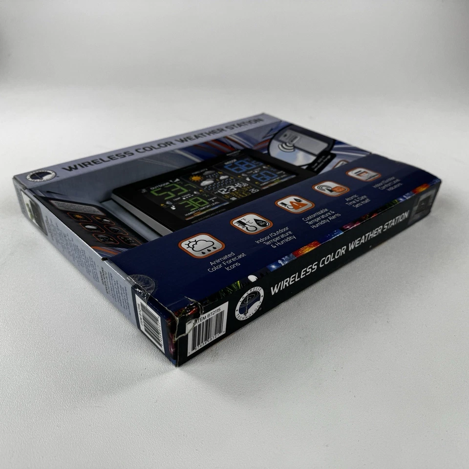 La Crosse Technology Wireless Forecast Station with Colored LCD C85845 New - Image 3 of 4