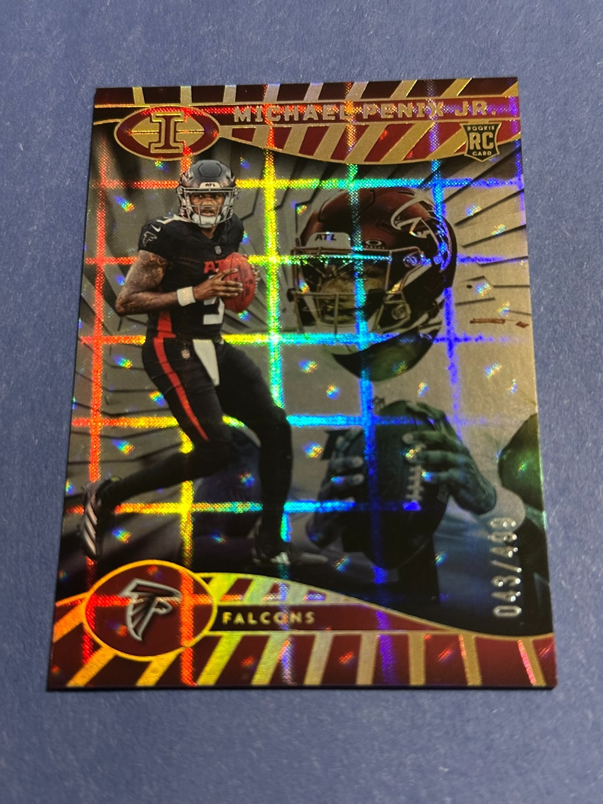 2024 Illusions - Michael Penix Jr. #4 Trophy Collection Mirrored /499 (RC)