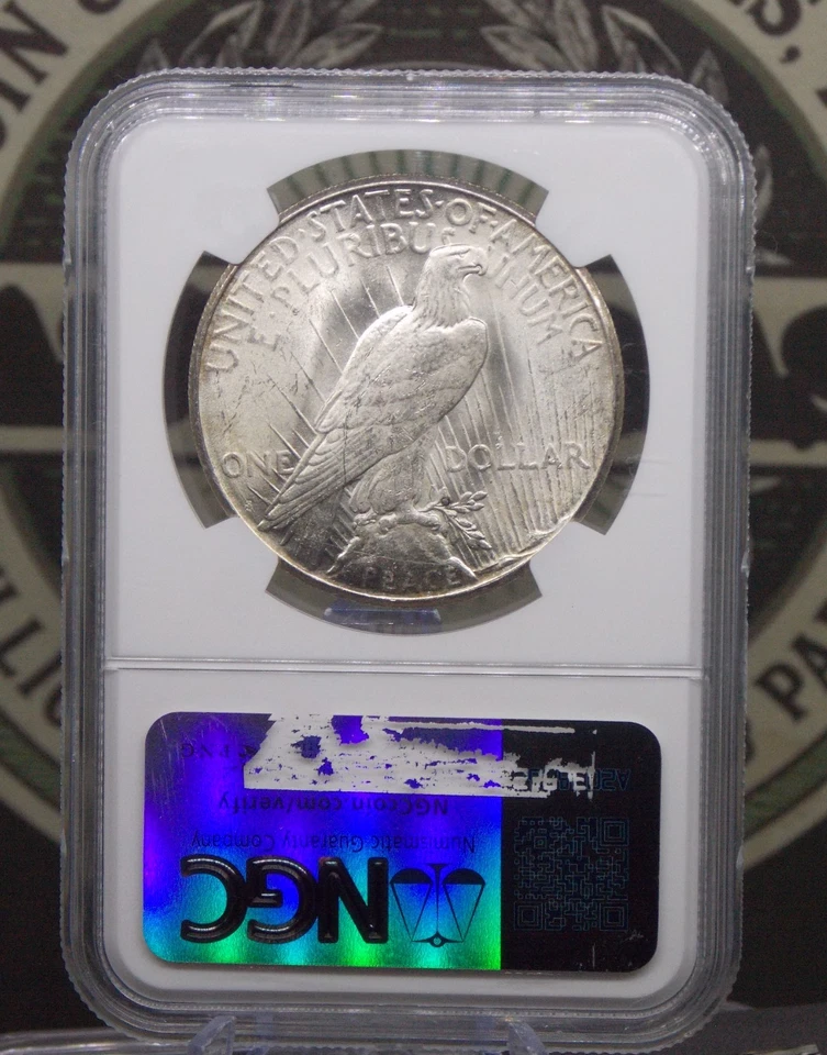 1925 "S" Morgan SILVER Dollar $1 NGC MS62 #014 Unc Uncirculated ECC&C, Inc. - Image 4 of 4