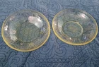 Anchor Hocking Cameo Ballerina Yellow Depression Glass 2 Sm Bowls 1930s EXC CON