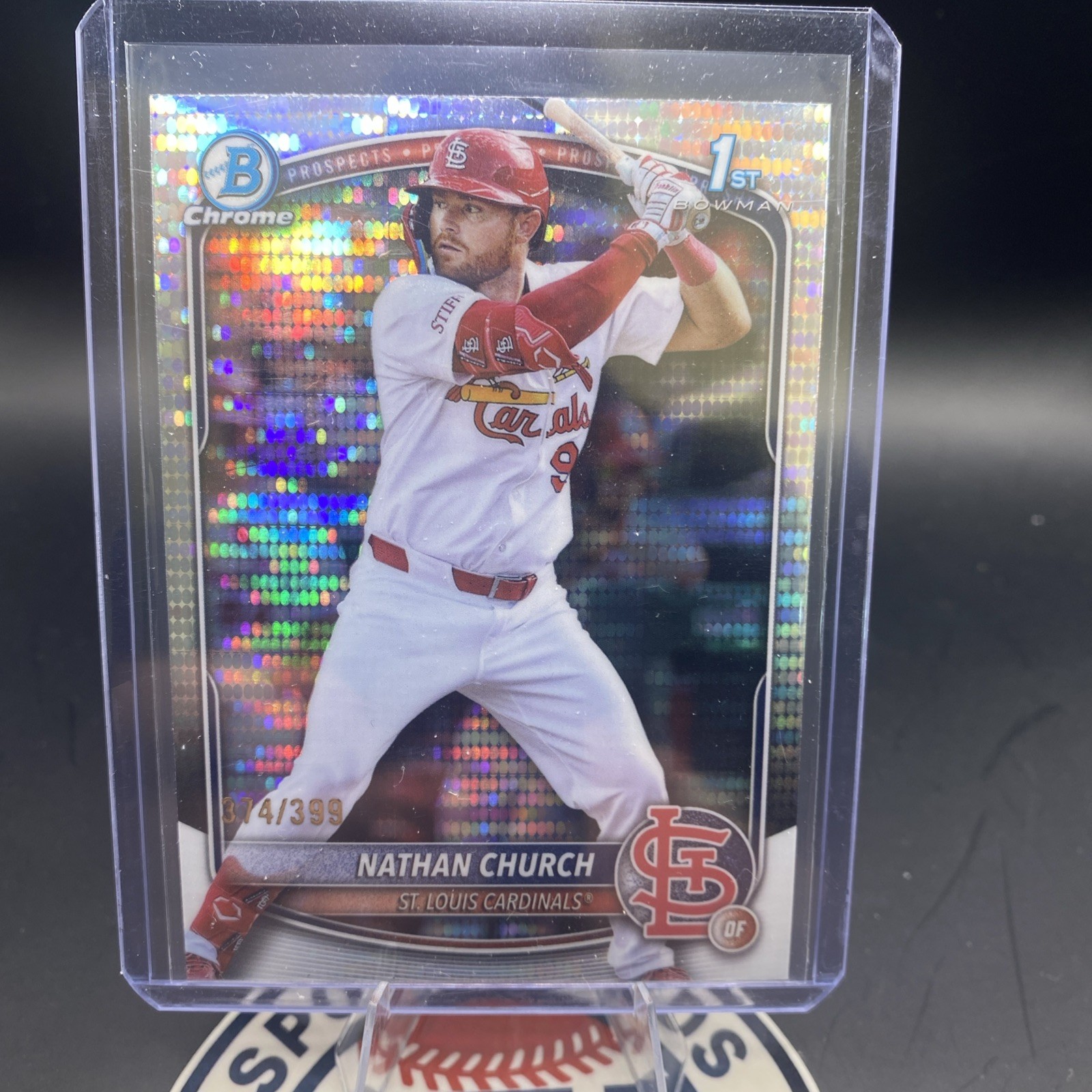 2025 Bowman Chrome - Nathan Church #BCP-192 Pulsar Refractor /399 (RC)