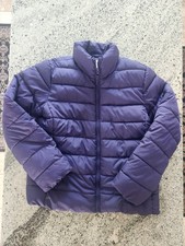 Childrens Place Puffer Jacket Girls XXL 16 Dark Purple Full Zip Pockets Coat