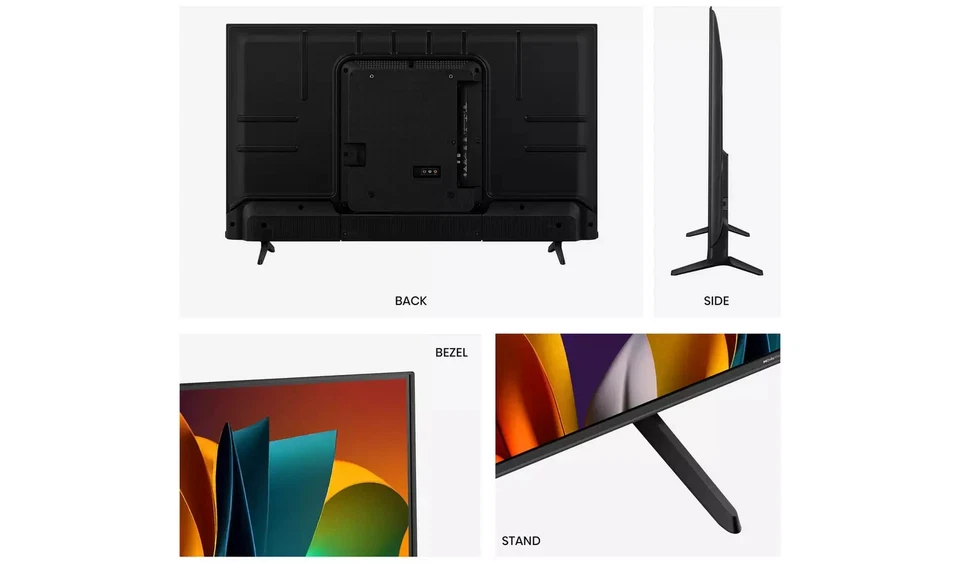 Hisense 43A6NTUK TV 109.2 cm (43inch) 4K Ultra HD Smart TV Wi-Fi Black 200 cd/m - Image 3 of 4