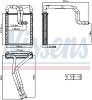 Nissens 707326 WäRmetauscher, Innenraumheizung FüR Hyundai