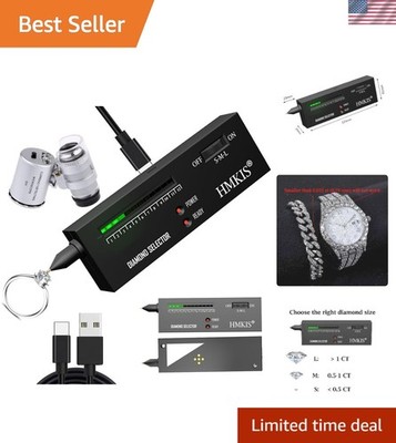 Diamond Tester Pen with 60X Loupe - Accurate Jewelry Verification Tool