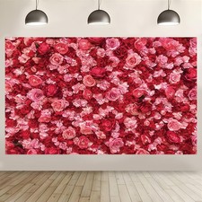 Pink Rose Flower Background Floral Theme Photography Background Valentine's D...