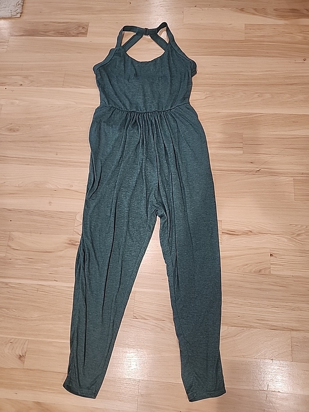 Halara Backless Twisted SidePocket Harem Jumpsuit… - image 1