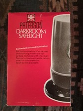 Vintage Paterson Darkroom Lamp Orange Light Safelight with Bulb Tested Dark Room